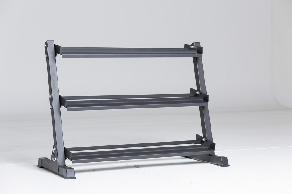 3-tiered matte black REP Dumbbell Rack