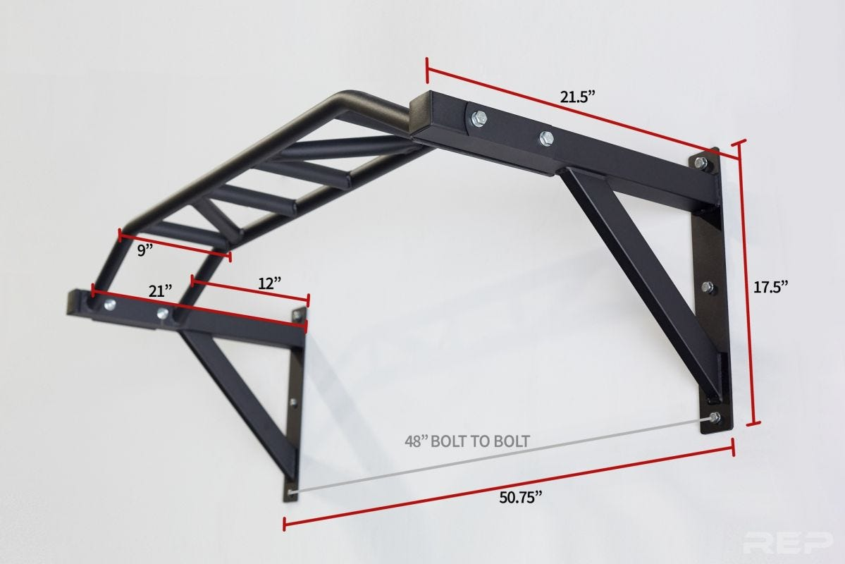 Rep Rack Pull Up Bar Wall-Mounted Pull Up Bar | REP Fitness